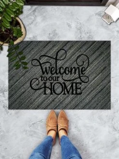 Fußmatte "Fresh" In Schwarz/ Grau - (L)60 X (B)40 Cm