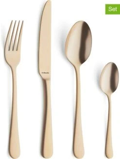 AMEFA 24tlg. Poliertes Besteck-Set "Austin" In Gold