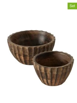 2er-Set: Schalen "Joaca" In Braun