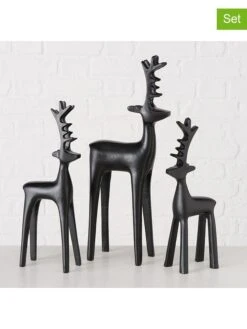 3er-Set: Dekofiguren "Rodih" In Schwarz