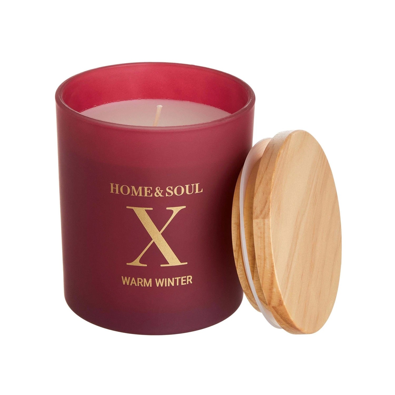 Duftkerze Warm Winter Mit Sojawachs HOME & SOUL In Bordeaux - Image 2