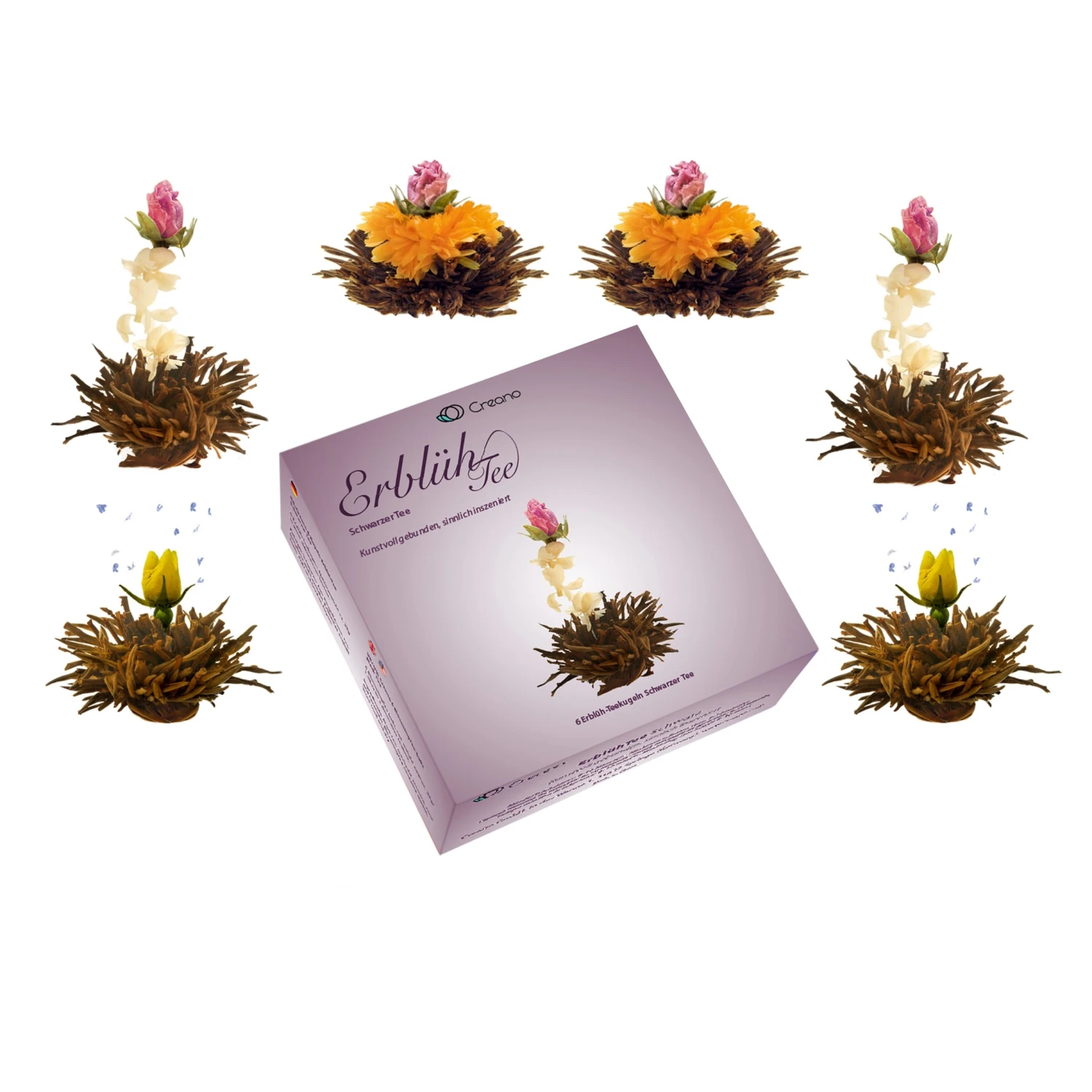3x 6er BOX ErblühTee Grüner Tee + Weißer Tee + Grün/Weiß/Schwarz - Image 6
