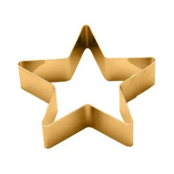 4 Er-Set Servietennring Im Stern-Design In Gold