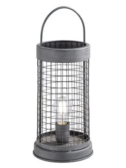 Dekoleuchte "Tiana" In Schwarz - (H)44 X Ø 18 Cm