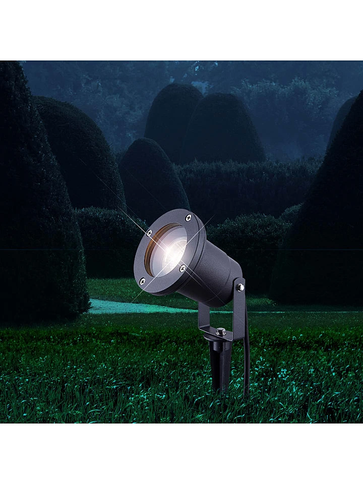 LED-Solar-Gartenstecker In Grau - (H)32,5 Cm - Image 3