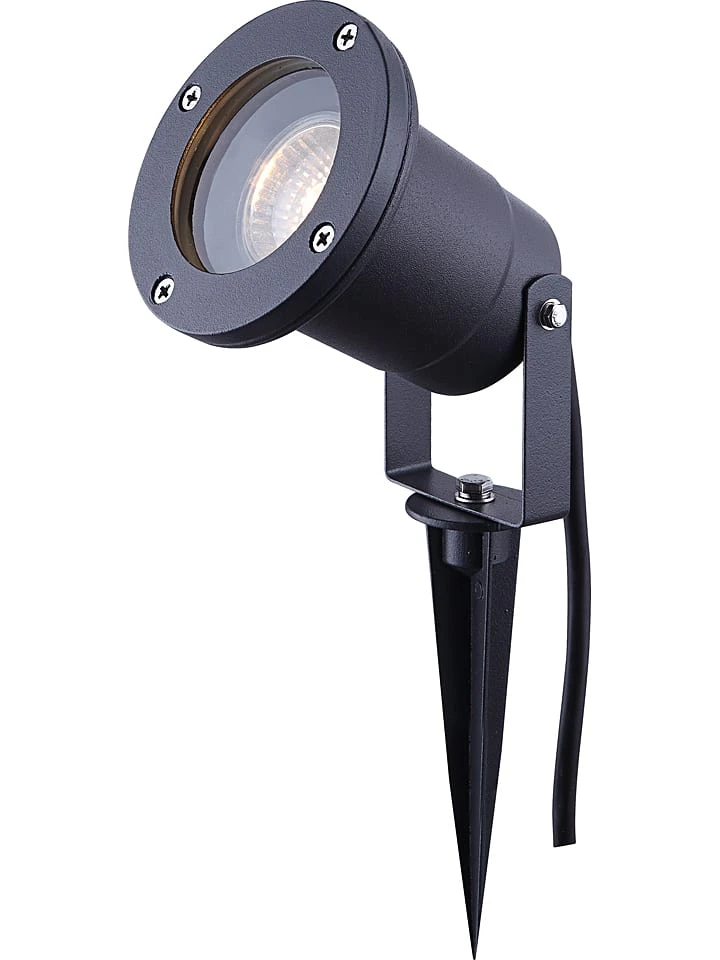 LED-Solar-Gartenstecker In Grau - (H)32,5 Cm