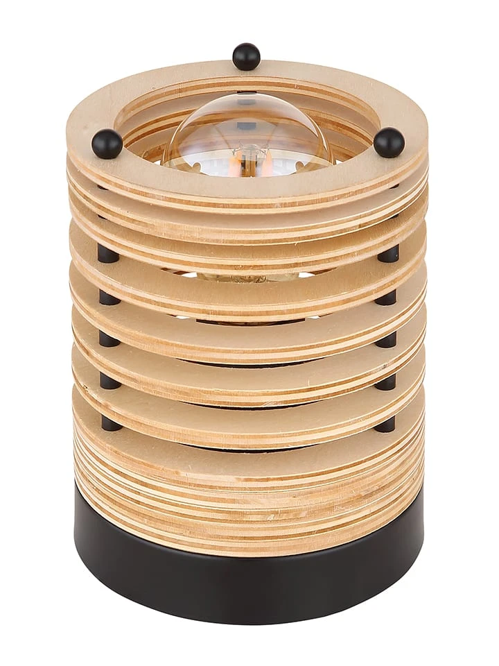 Tischleuchte "Ruth" In Schwarz/ Beige - (H)16,5 X Ø 12 Cm - Image 2