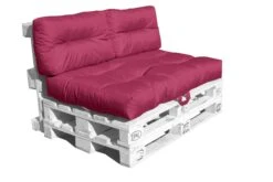 Outdoor Palettenkissen Set MONSUN, Wasserfest, Farbe Beere