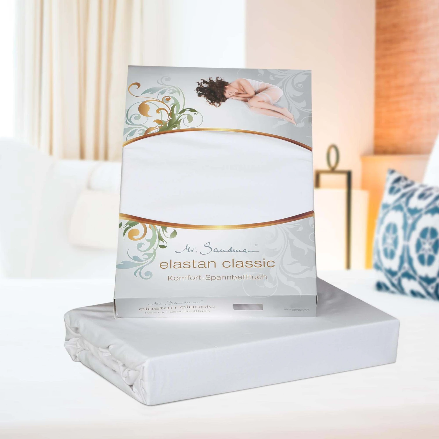 Spannbetttuch ELASTAN CLASSIC In Rosa - Image 4