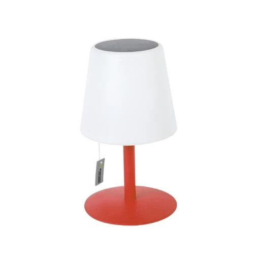 Solar-LED-Tischleuchte Outdoor, Rot