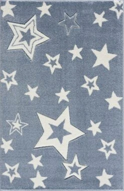 Kinderteppich GALAXY In Blau/weiss