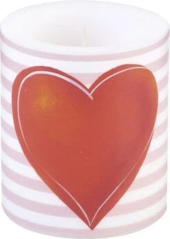 Windlicht "ALL YOU NEED IS LOVE" In Hellrosa Ø9X10,5 Cm