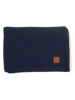 Decke "Quilly" In Dunkelblau - (L)100 X (B)75 Cm