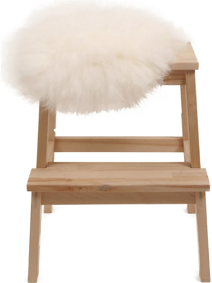 Lammfell-Sitzauflage In Weiß - Image 2