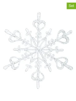 Koziol 4er-Set: Raumteiler-Elemente "Flakes XS" In Transparent - (B)13 X (H)15 Cm