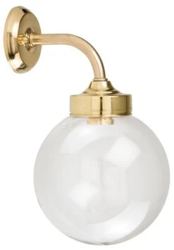 Außen Wandlampe In Messing Klar/Transparent