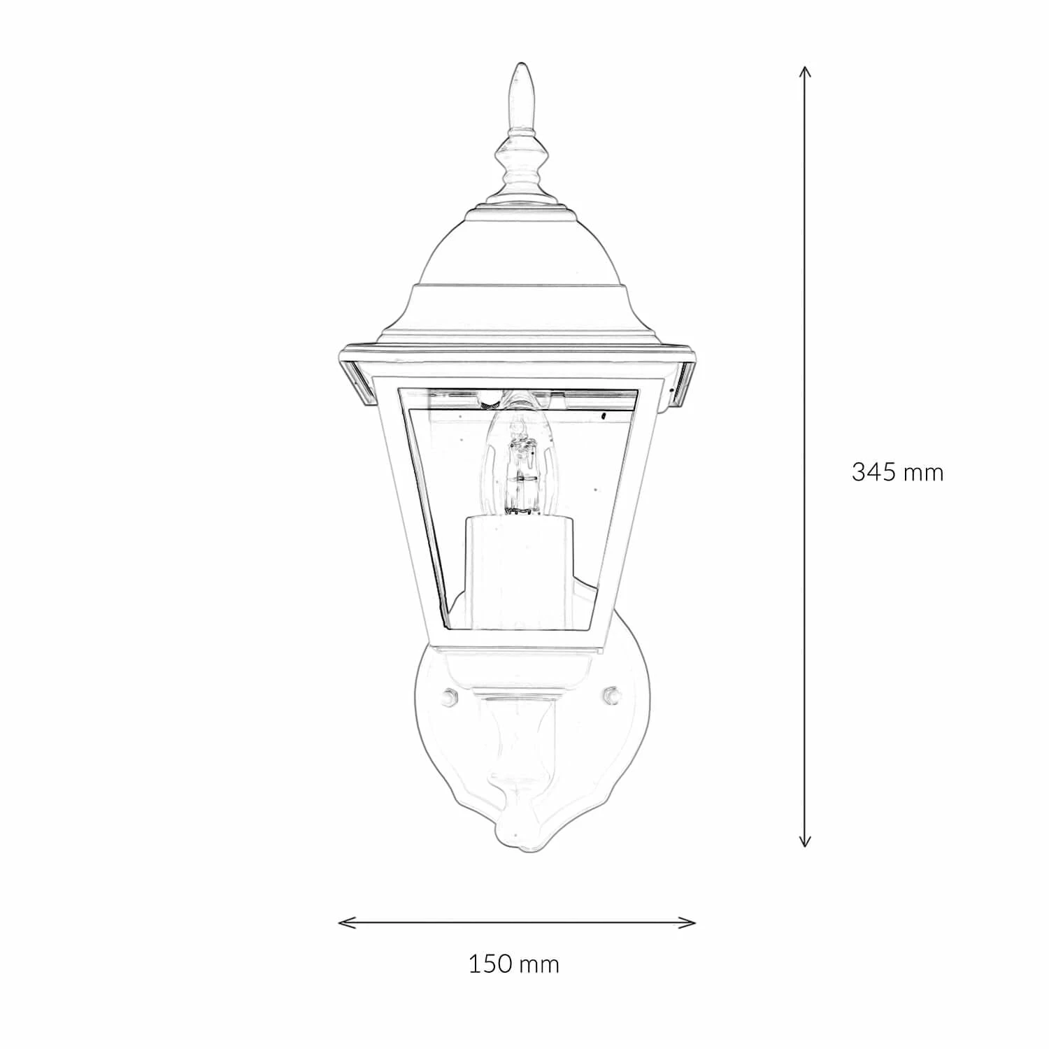 Außen Wandlampe In Schwarz - Image 7