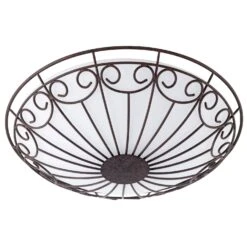 Deckenlampe In Braun Weiß