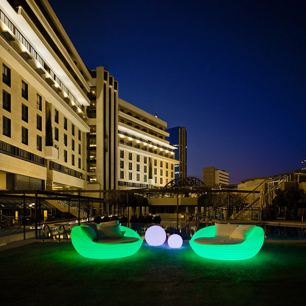 LED-Solar-Sessel Formentera Mit Akku Und Fernbedienung In Braun - Image 3