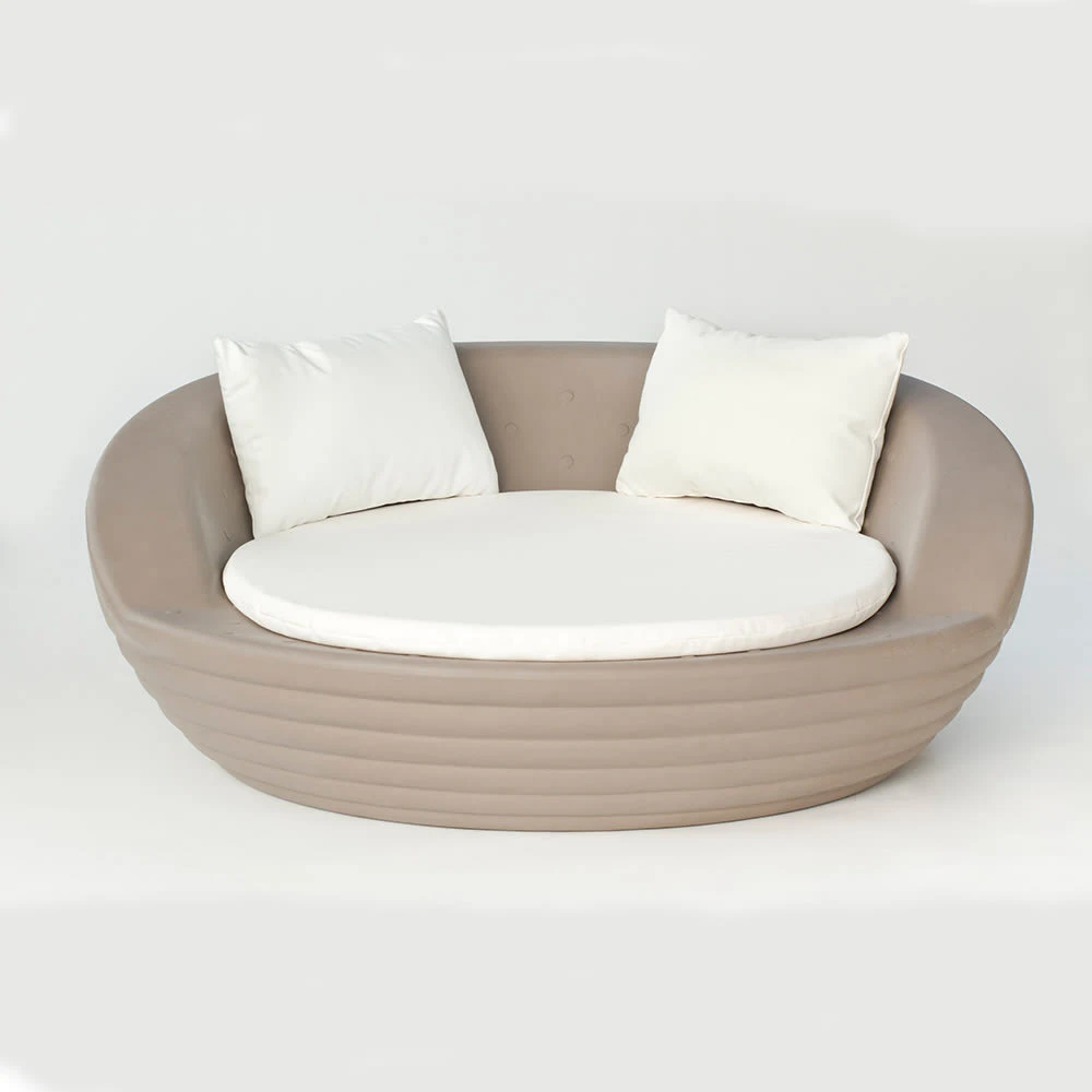 LED-Solar-Sessel Formentera Mit Akku Und Fernbedienung In Braun