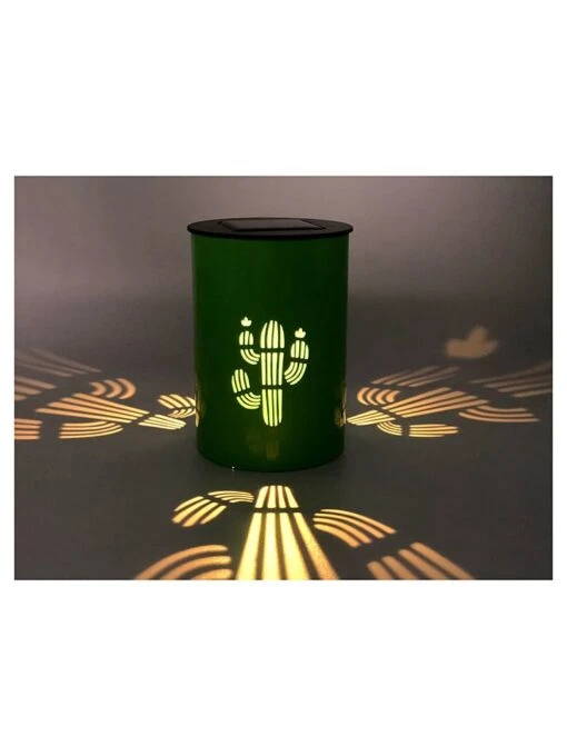 LED-Solarleuchte "Cactus" In Grün - (H)13 X Ø 9 Cm