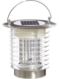 LED-Solarleuchte "Fly" In Silber - (H)19 X Ø 18 Cm