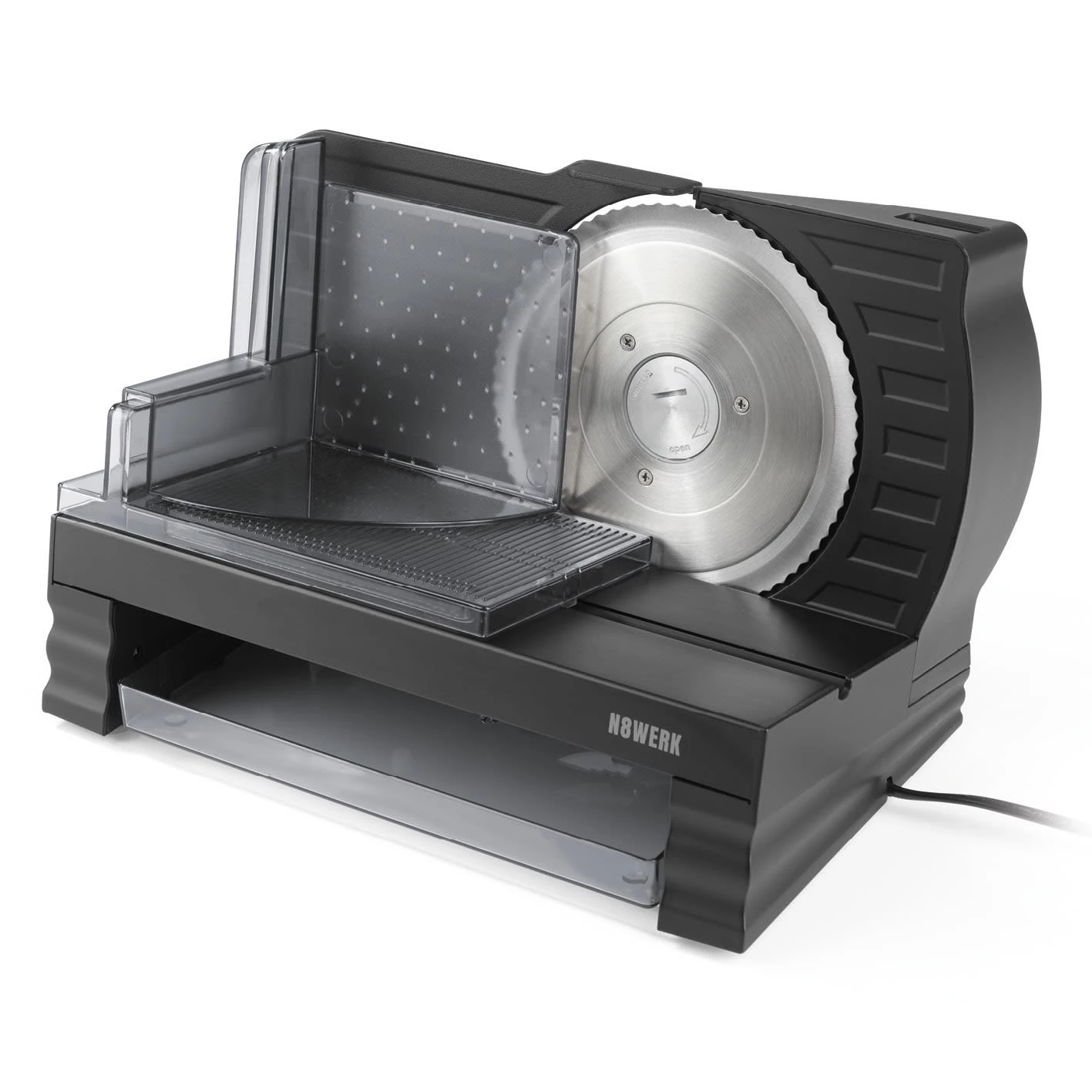 Allesschneider Brotschneidemaschine Wurstschneider Fleischschneider Schwarz