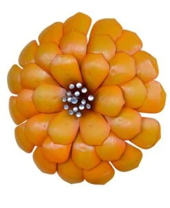 Wanddeko "Blüte" In Orange