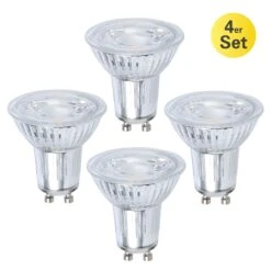 4er-Set LED Leuchtmittel GU10 In Warmweiß - EEK F