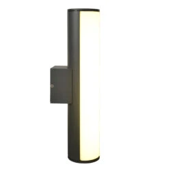 LED Außen Wandleuchten "Flair" (L) 30 Cm In Grau