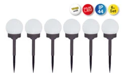 LED Kugelerdspiess 6er Set In Anthrazit