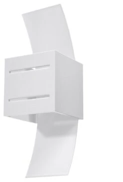 Wandleuchte CARLO Weiß (H)30cm (B)12cm (L)10cm