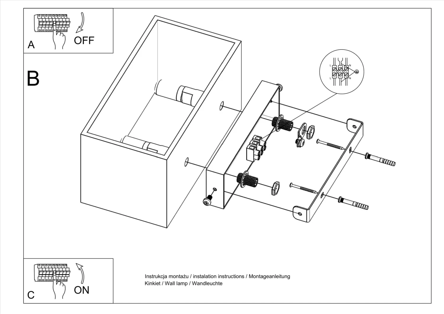 Wandleuchte GEO MAXI In Grau (H)10cm (L)20cm - Image 9