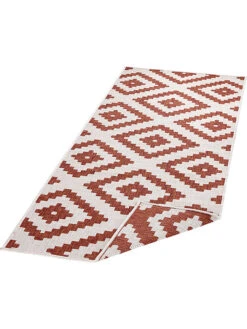 Wendeteppich "Malta" In Orange/ Creme