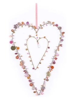 Dekohänger "Herz" In Bunt - (B)18 X (H)24 Cm