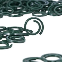 300 X Pflanzenringe In Grün - Ø 2,5 Cm