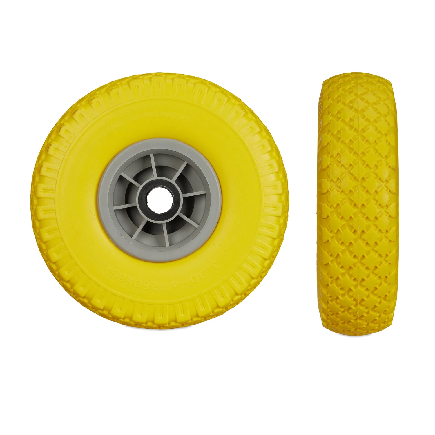 4x Sackkarrenrad In Gelb/ Grau - 3.00-4