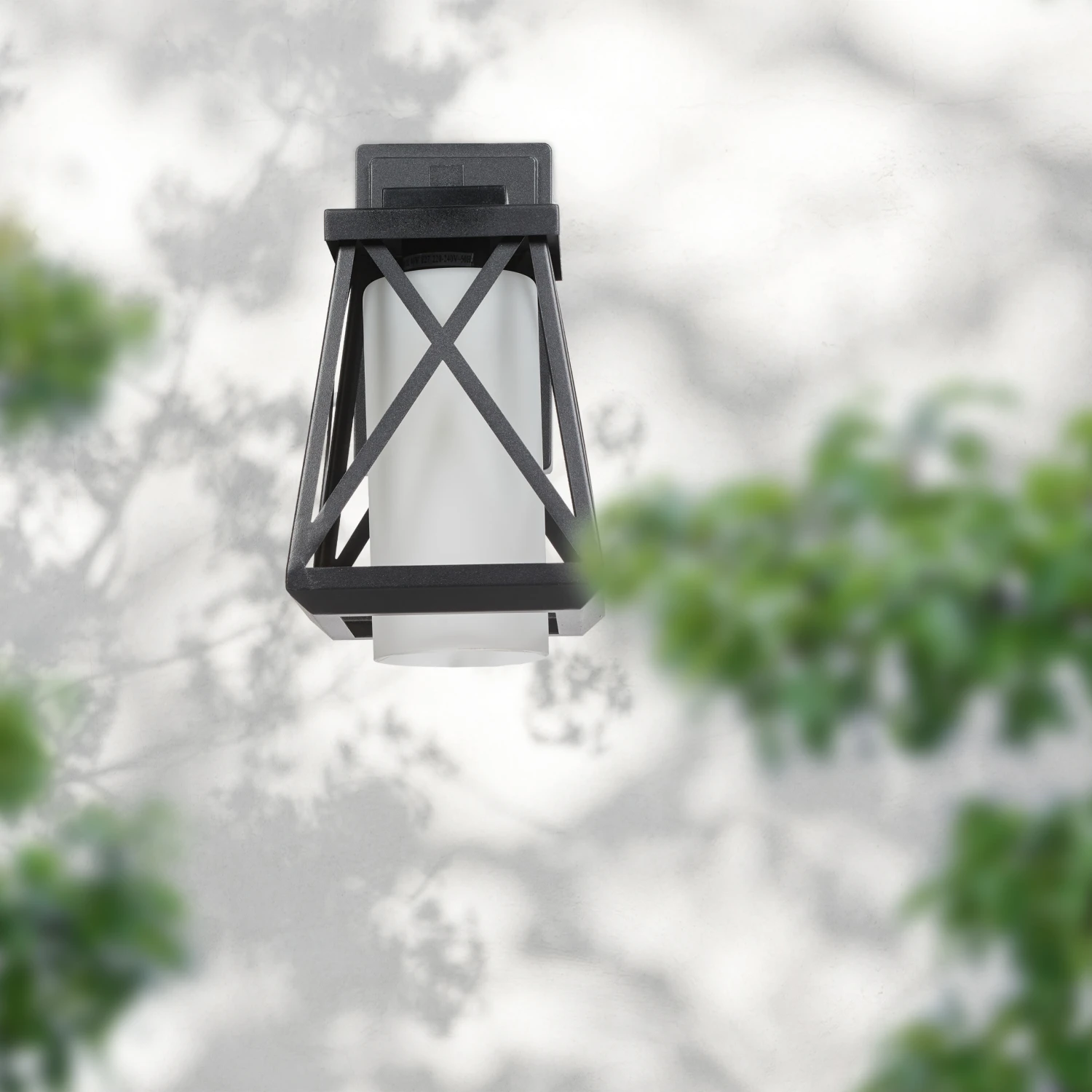 Außenlampe In Schwarz/ Weiß - (B)17,5 X (H)32 X (T)22 Cm - Image 2