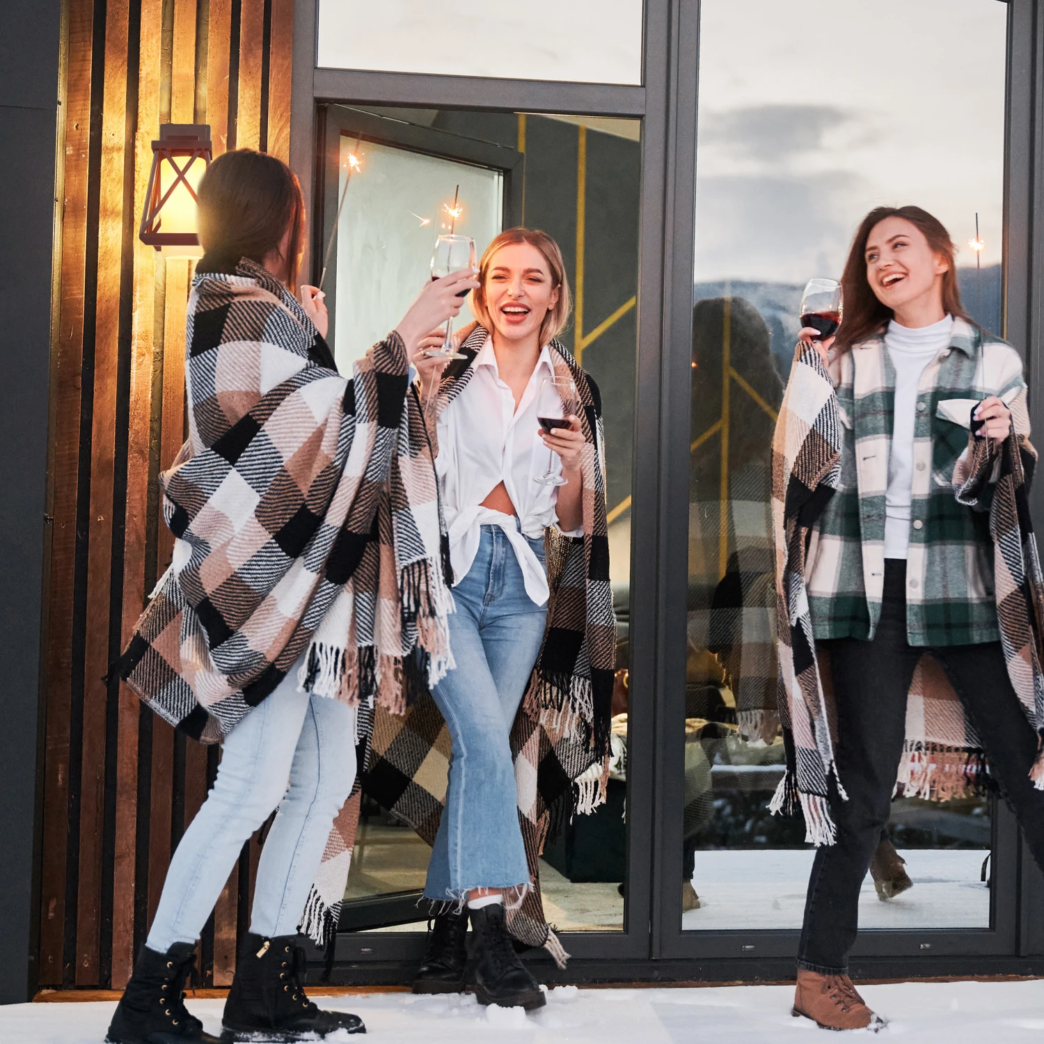 Außenlampe In Schwarz/ Weiß - (B)17,5 X (H)32 X (T)22 Cm - Image 3