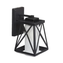 Außenlampe In Schwarz/ Weiß - (B)17,5 X (H)32 X (T)22 Cm