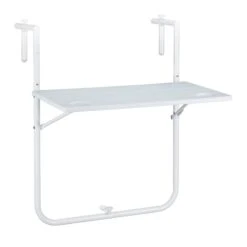Balkon Hängetisch In Weiß - (B)59,5 X (T)35,5 Cm