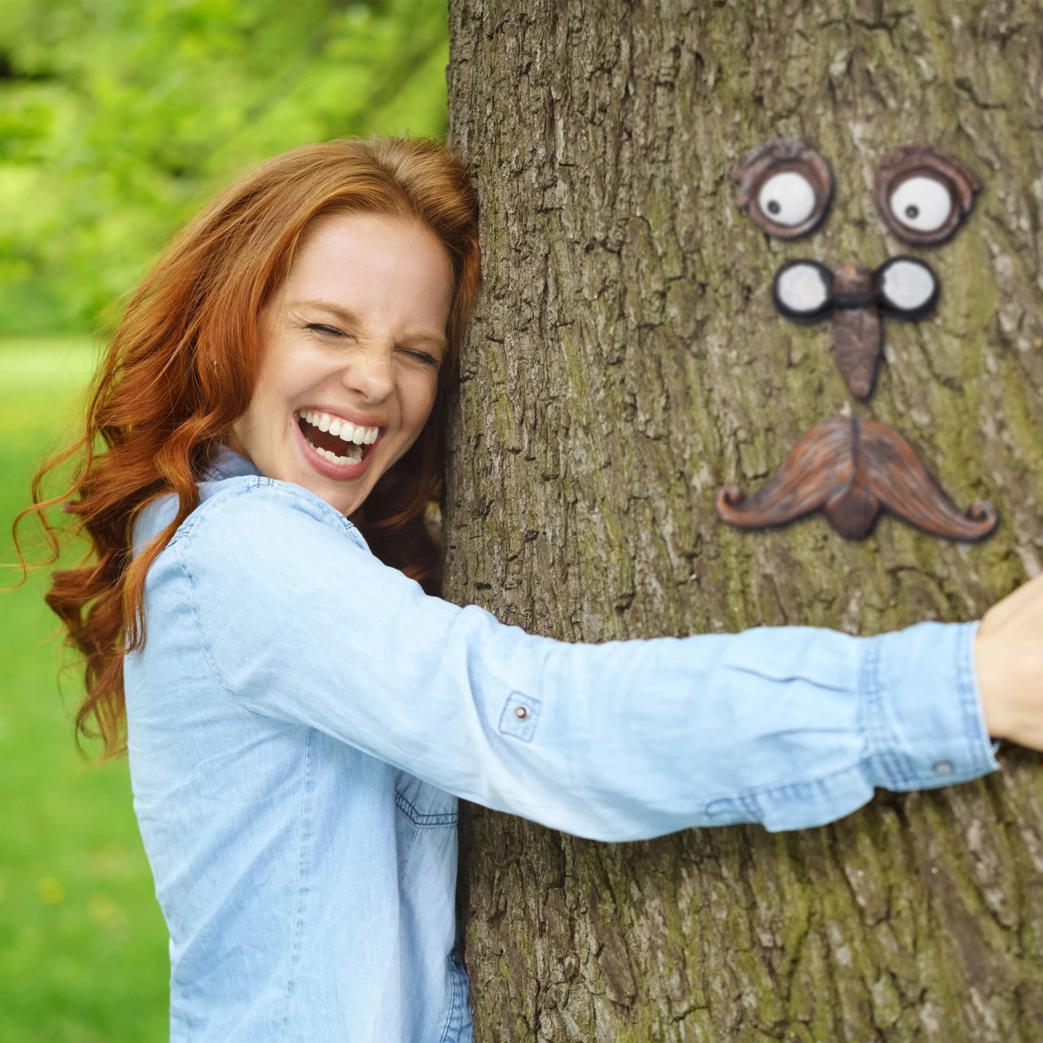 Baumgesicht Alter Mann In Braun/Weiß - Image 3