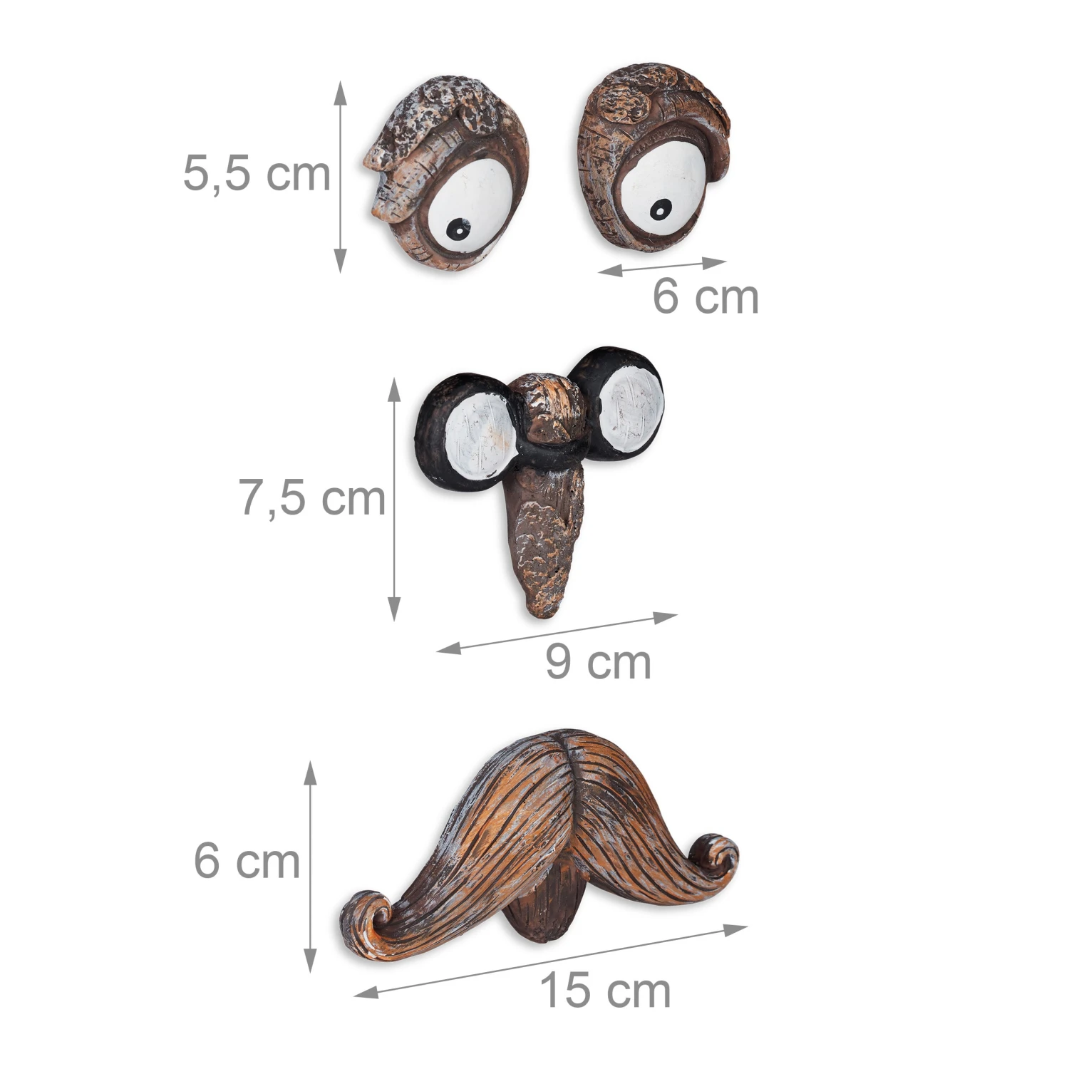 Baumgesicht Alter Mann In Braun/Weiß - Image 4