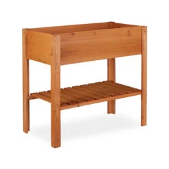 Hochbeet In Rotbraun