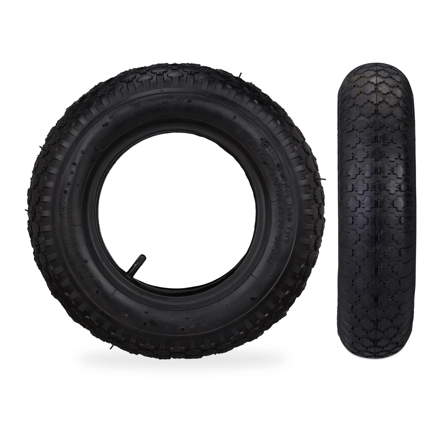 Schubkarrenrad 2er Set In Schwarz