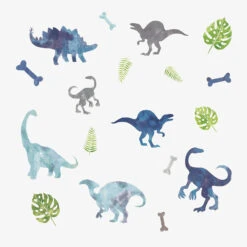 Wandsticker, Watercolor Dinosaurier