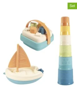 SMOBY 2tlg. Set: Formensteckspiel-Korb Und Segelboot - Ab 12 Monaten
