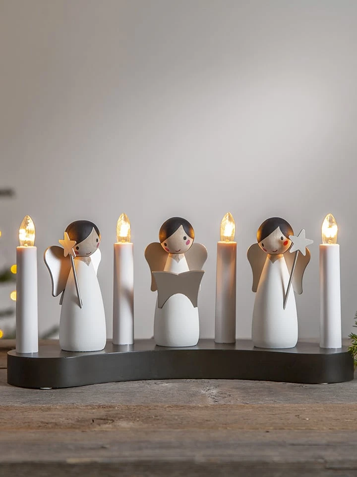 Star Trading Fensterleuchte "Angel Choir" In Schwarz/ Weiß - (B)31 X (H)15 X (T)8 Cm - Image 3