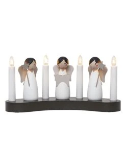 Star Trading Fensterleuchte "Angel Choir" In Schwarz/ Weiß - (B)31 X (H)15 X (T)8 Cm