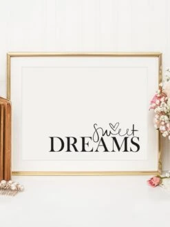 Poster / Kunstdruck "Sweet Dreams" I Ohne Rahmen